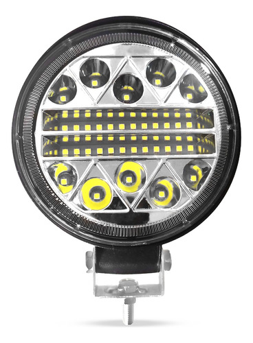 Farol De Milha 34 Leds Redondo 102w 12v Carro Moto Caminhão