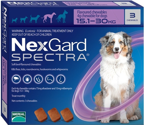 Nexgard Spectra 2-3,5kg (naranja)