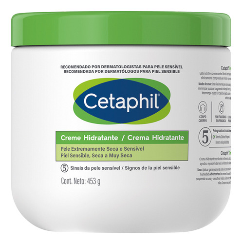 Crema Cetaphil Hidratante Alta Tolerancia Corporal 453 G