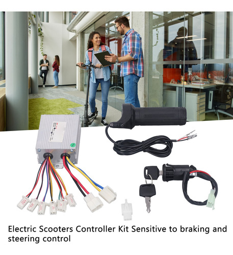 Kit De Controlador De 24 V Y 500 W Con Acelerador Twist Grip