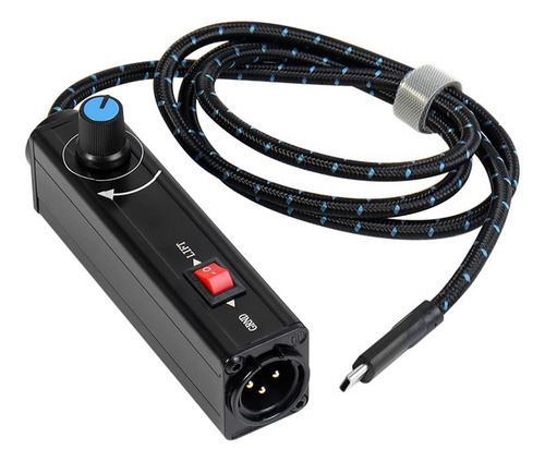 Aislador De Audio Usb -c Xlr Con Ajuste De Volumen Y Reducci
