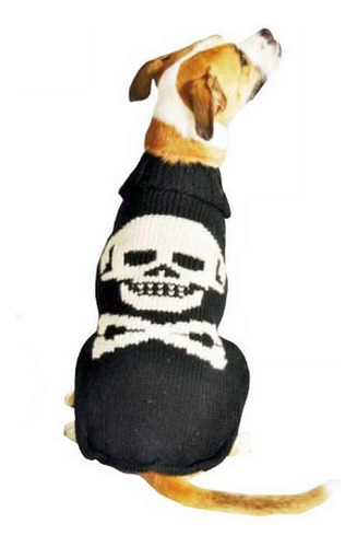 Chilly Dog Sueter De Perro Con Calavera Negra, Xxl