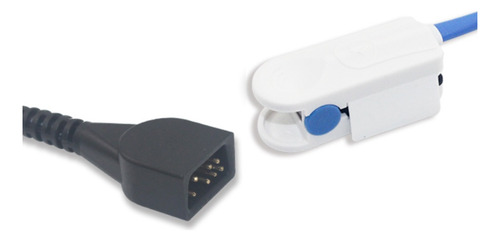 Sensor Spo2 Nonin Adulto Compatible Welch Allyn 3 Mts Azul