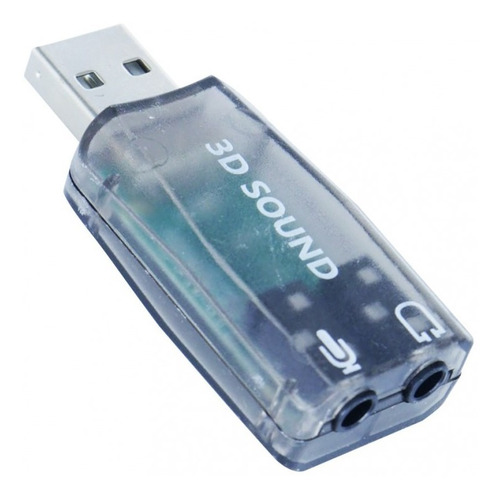 Imagen 5 de 6 de Placa De Sonido 3d Externa Por Usb Caballito Fac A Y B