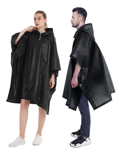 Poncho Lluvia Impermeable Para Adulto 2 Capa Plastico Eva