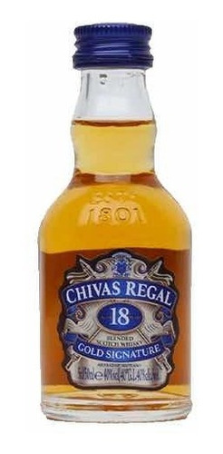 Miniatura Whisky Chivas Regal 18 Años Vidrio