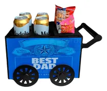 Comprar Carrito Botanero Caja Día Del Padre Llantas Giratoria Color 4 Pack