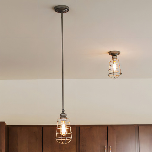 Design House 579623 Ajax - Lampara De Techo 1 Luz Semirem