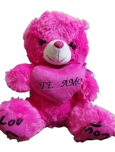 Oso Peluche De Corazon 33 Cm