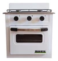 Comprar Anafe Cocina 2 Hornallas Con Horno Bram Metal G\u002Fe Motorhome Color Blanco