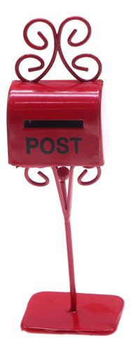 G Buzón De Casa De Muñecas En Miniatura Accesorio Para Rojo