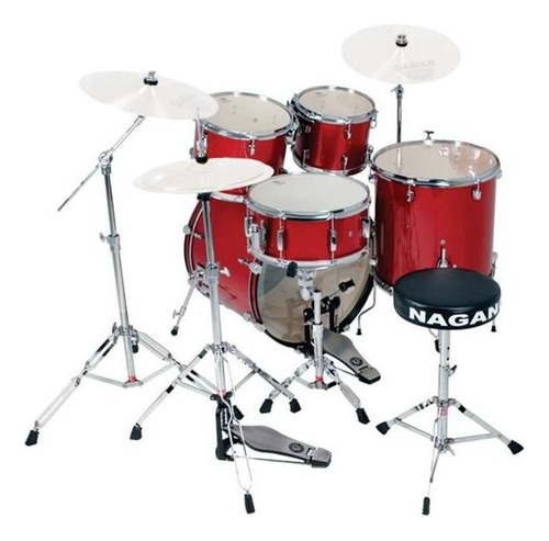 Bateria Acústica Wine Sparkle Garage Rock22 Nagano