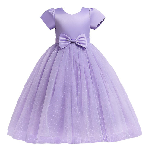 Vestido De Princesa R18 Para Niñas, Sin Mangas, Talla S, Con