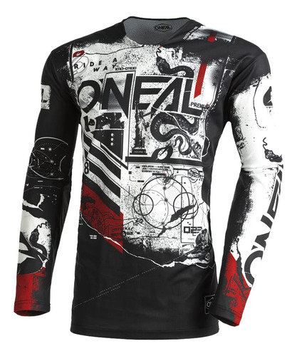 Oneal Mayhem Scarz - Camiseta Juvenil (talla M), Color Negr.