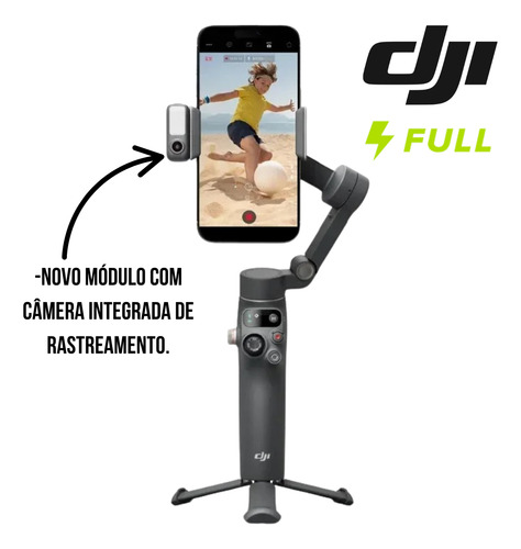 Gimbal Celular Dji Osmo Mobile 7p Estabilizador C/ Módulo