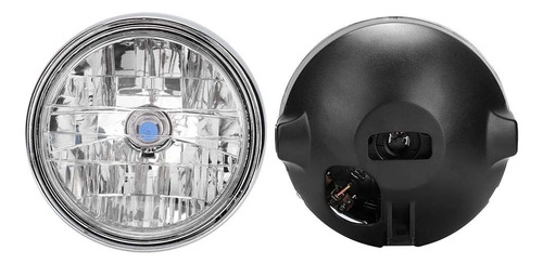 Faro Led Modificado Retro Redondo Cabeza De Motocicleta Dela