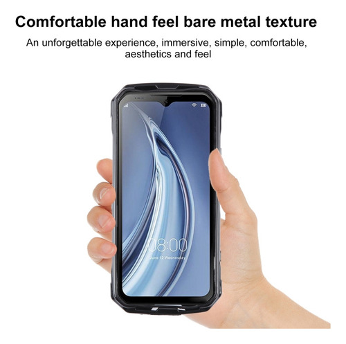 Compatible Funda De Teléfono Tpu Negra For Doogee S100 Pro