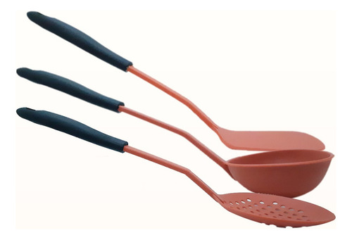 Utensilios Para Servir En Colores De Nylon The Kitchen Color Terracota