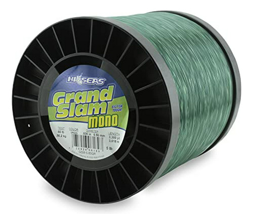 Monofilamento  Grand Slam, Prueba De 80 Libras, Verde, 5-lib