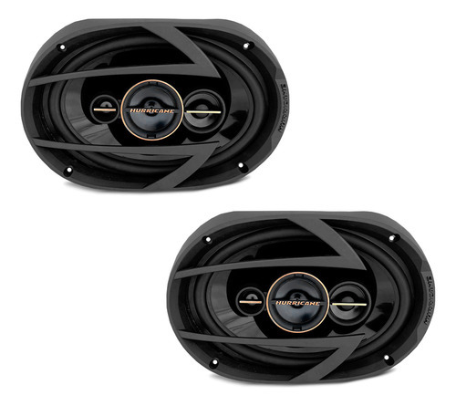 Par De Alto Falante 6x9 Pol 260w Rms Quadriaxial Linha Aurum