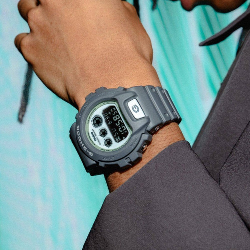 Reloj Casio G-shock Dw-6900hd-8 Hombre Ts Correa Gris Oscuro Bisel Gris Oscuro Fondo Blanco