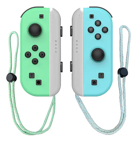 2 Joy-con Compatível Switch Monster Hunter Eastivita Cor Verde-claro