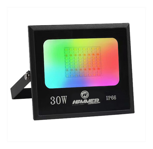 Reflector Led Hammer Rgb Ip66 Luz Fría/cálida 30w 85/277v 