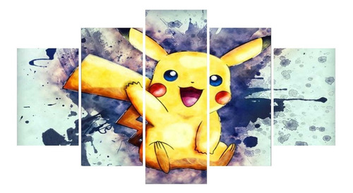 Cuadro Decorativo Pikachu Artístico Pokémon