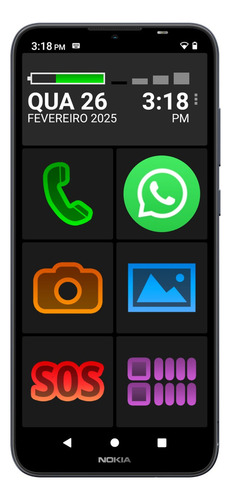 Celular Android Nokia P/ Idoso 32gb Super Resistente Whats +