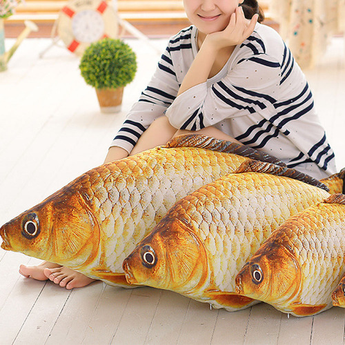 Cojín Lavable 3d Big Fish De 40 Cm Con Cremallera Nursery B