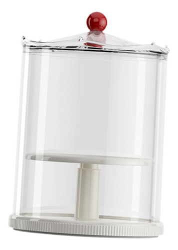 Vitrina Transparente Con Figuras Para Encimera, Color Blanco