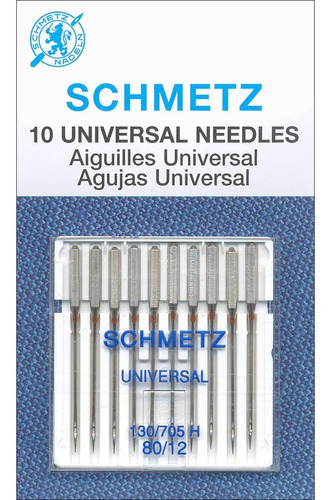 10 Agujas Schmetz Universal Size 80/12
