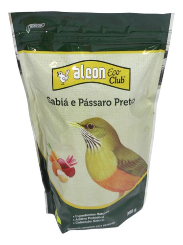 Alcon Eco Club Sabiá E Pássaro Preto 300g Kit Com 10
