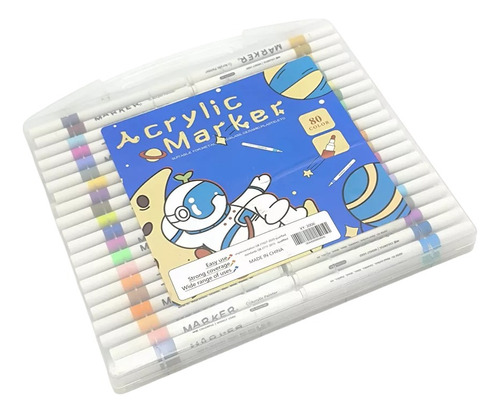 Lápices Acrílicos Marcadores 80 Colores Acrylic Paint Marker