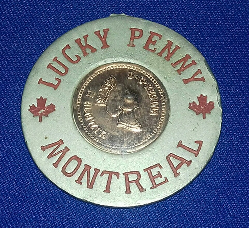 Penny De La Suerte, Réplica De Moneda De Canadá, Montreal.