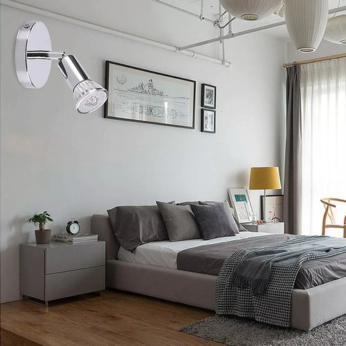 Aplique Led Redondo 5w Con Reflector Decorativo