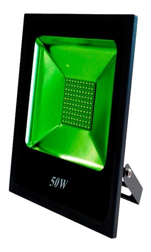 Reflector Led 50w Verde  Intemperie Exterior Super Oferta