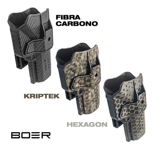 Funda Pistolera Táctica Polímero Boer Nivel2 Bersa Pro Tx