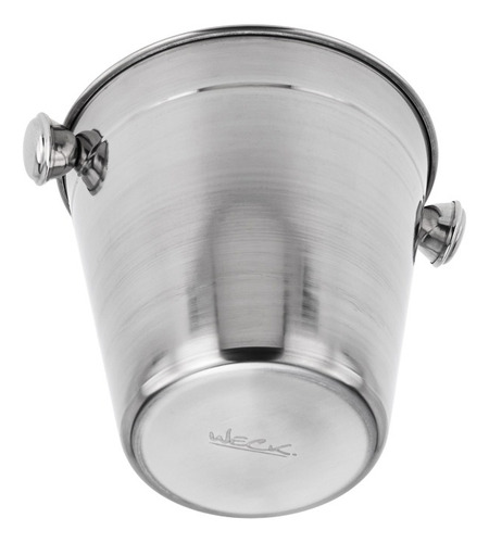Kit Dois Baldes Aço Inox Profissional 1,2 Litros Weck Cor Prateado Lisa