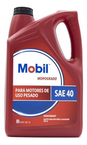 Garrafa De Aceite Monogrado Sae 40 Mobil