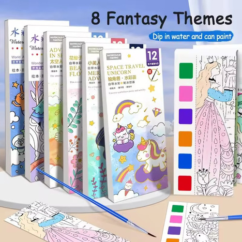 Libro Mágico Para Colorear De Acuarela Para Niños, 12