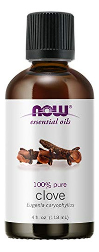 Óleo Essencial Now Clove 100% Puro Vegano 120 Ml Com Tampa