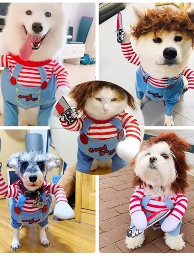 Disfraz Chuky Halloween Disfraz Perro, Gato, Mascota S/m/l