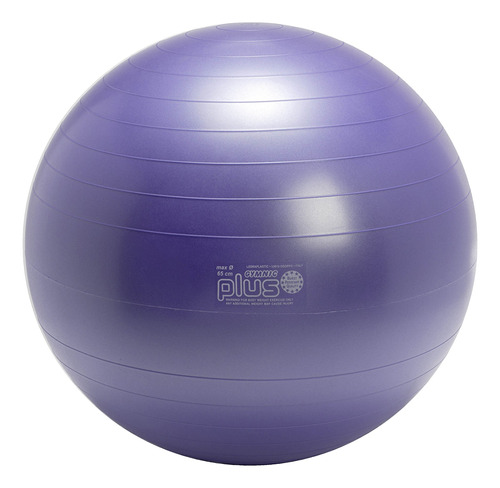 Gymnic Plus 65 - Pelota De Ejercicio, Color Morado