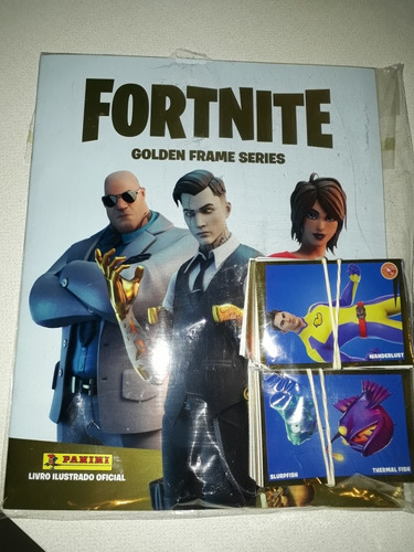 Álbum Completo Fortnite Golden Frame Series Com Todas Figuri