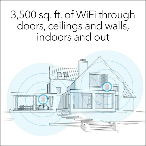 Netgear Orbi Rbk652s Ax3000 Wifi 6 Roteador Tri-band - 2 Un