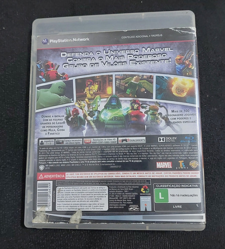 Lego Marvel Super Heroes Mídia Física Original Playstation 3 (Recondicionado)