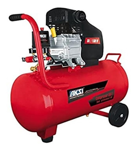 Compresor De Aire 50 Litros 2hp 1500w 197602 Color Rojo Fase eléctrica Monofásica Frecuencia 60