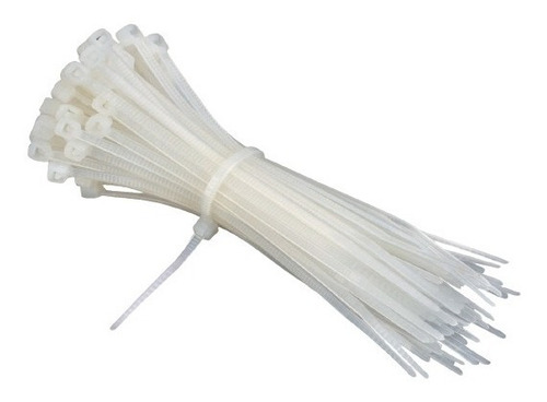 Tirrap Tirraje Amarre Plastico 4mm X 300mm (100 Unidades)