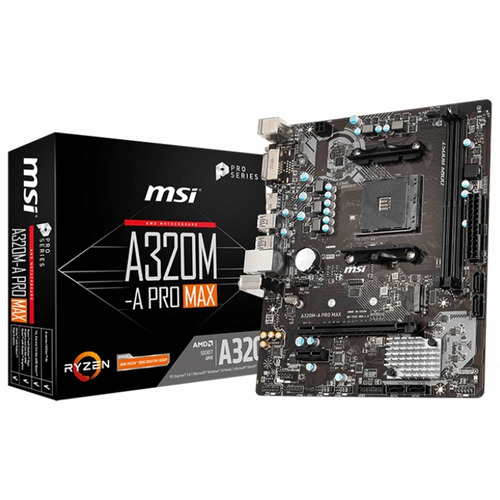 Motherboard Msi A320m-a Pro Max Amd Am4 Ryzen Mexx 3